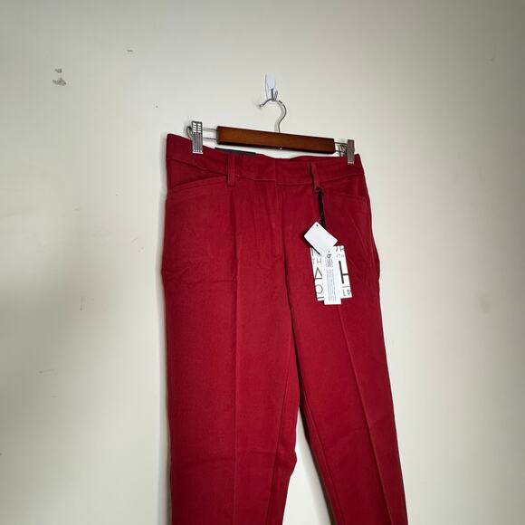 41 Hawthorn Adjustable Hem Pants Merlot Red NWT Women’s Size 8 Regular Fit - Picture 3 of 9